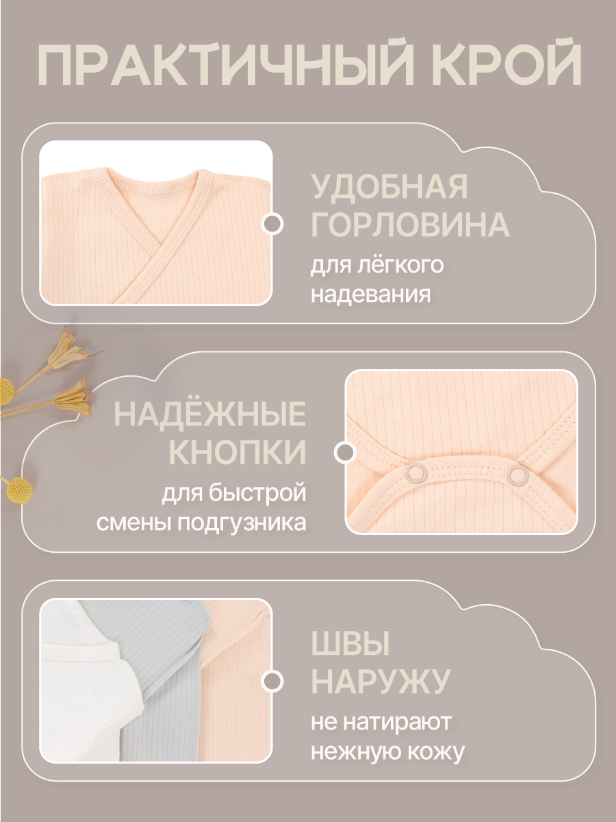 Боди 3 шт MomKid N-MiloZP-1 - фото 4