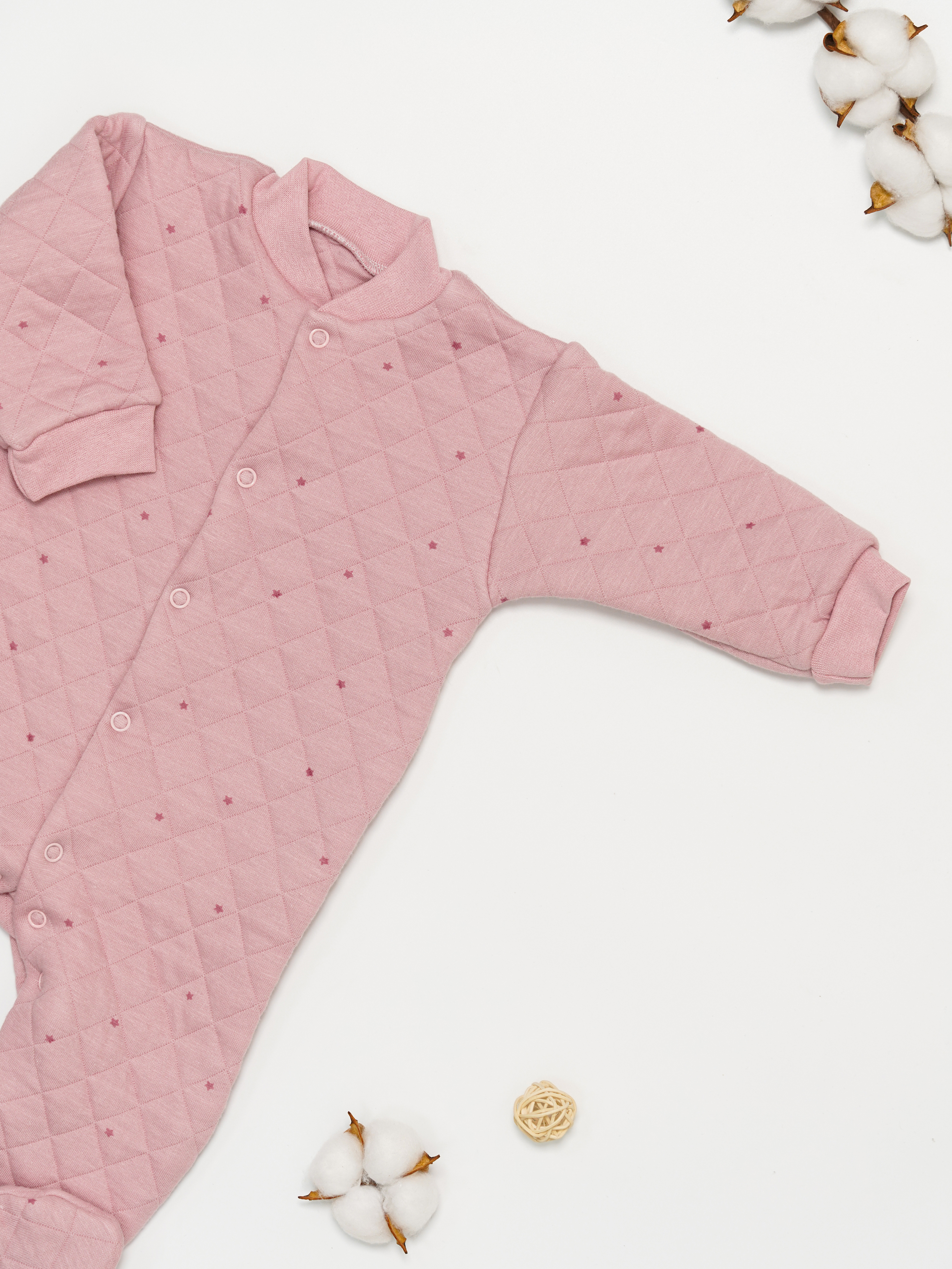 Комбинезон МАЛЫШЕЕВО Капит звезды розовый - фото 7