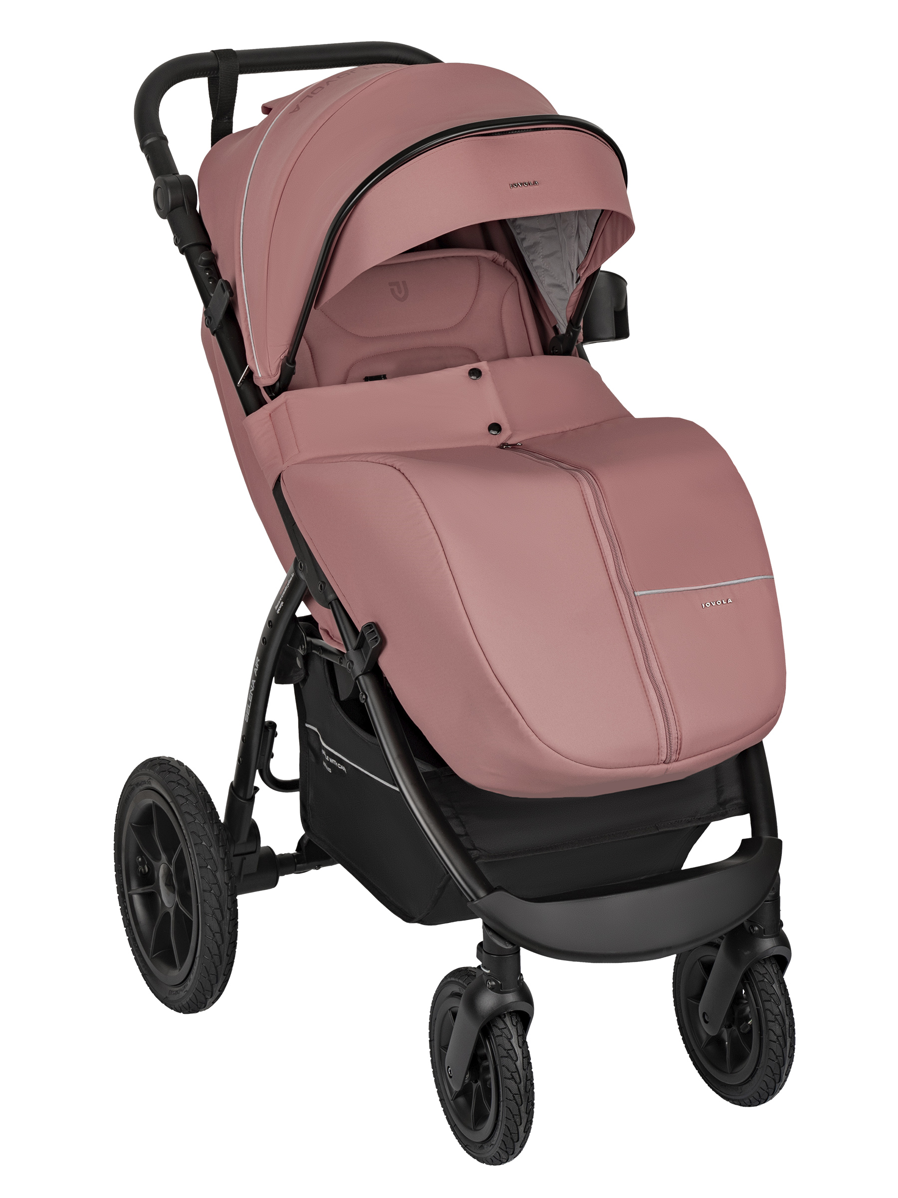 Коляска прогулочная JOVOLA SELENA Air 2025 с сумкой розовый - фото 17