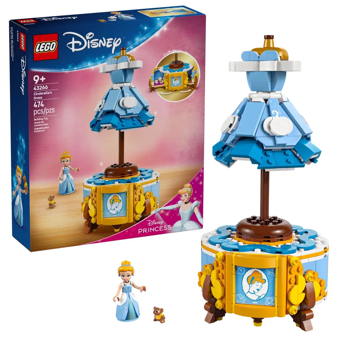 Конструктор LEGO Disney Princess Платье Золушки блочный - фото 1