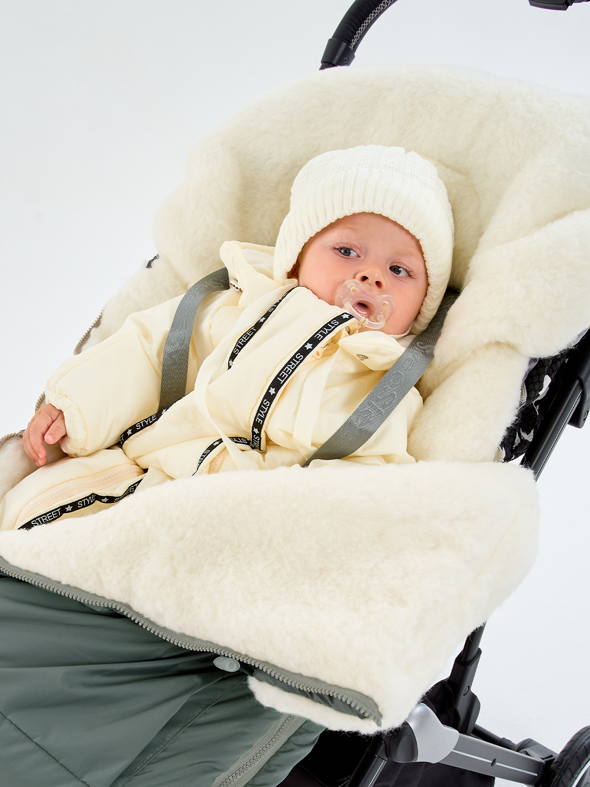 Конверт в коляску Осьминожка Трансформер серый - фото 15