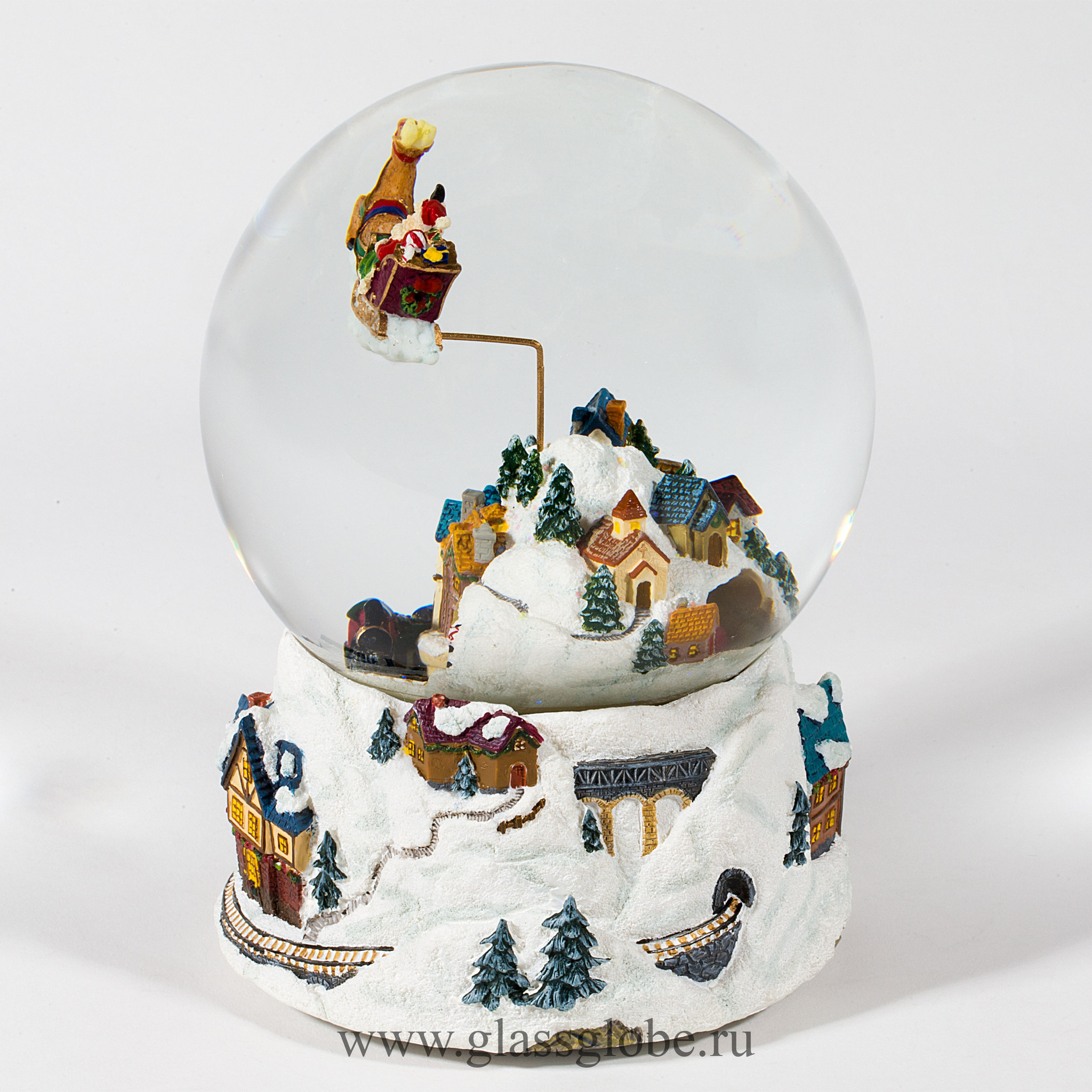 Стеклянный снежный шар Glassglobe Сочельник - фото 3