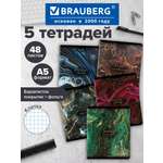 Общая тетрадь Brauberg клетка 48 лист. 5 шт.