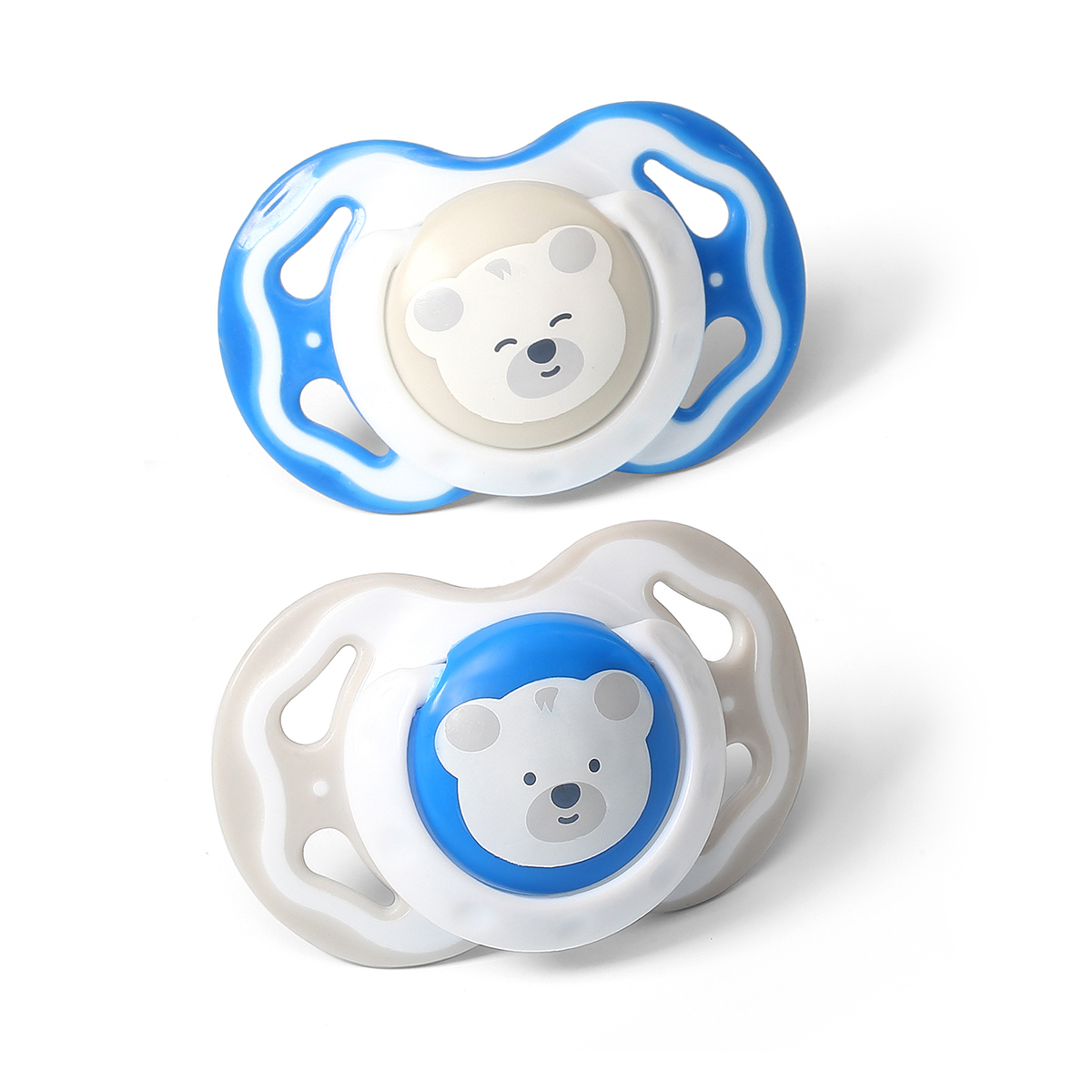 Пустышка Babyono силикон классическая от 0 мес. 2 шт. - фото 1