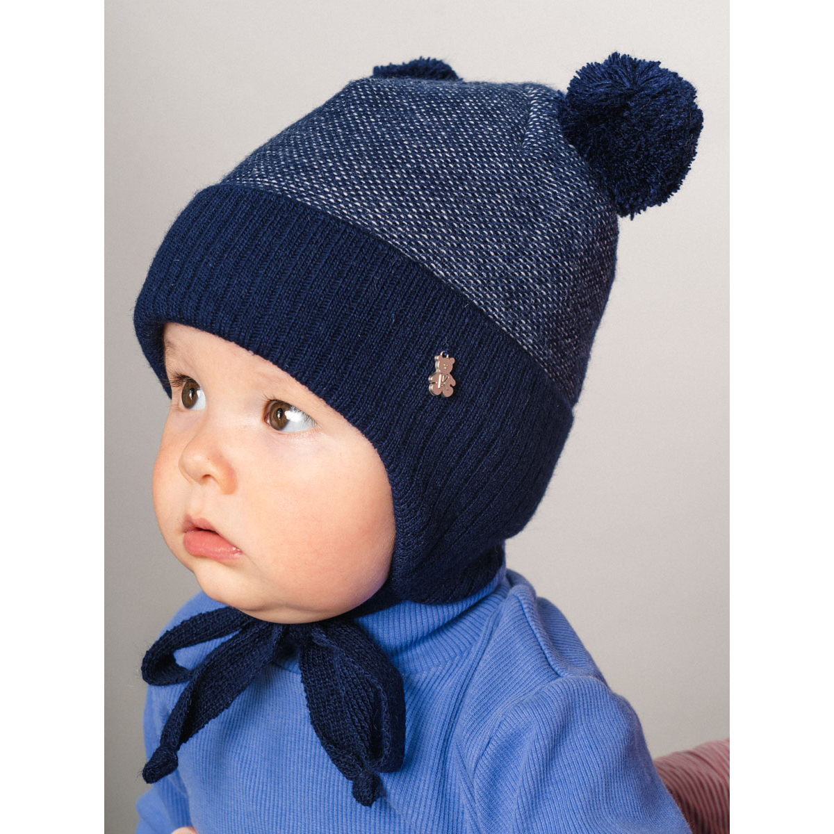 Шапка ПриКиндер M1-2119 Цвет: Синий - фото 8