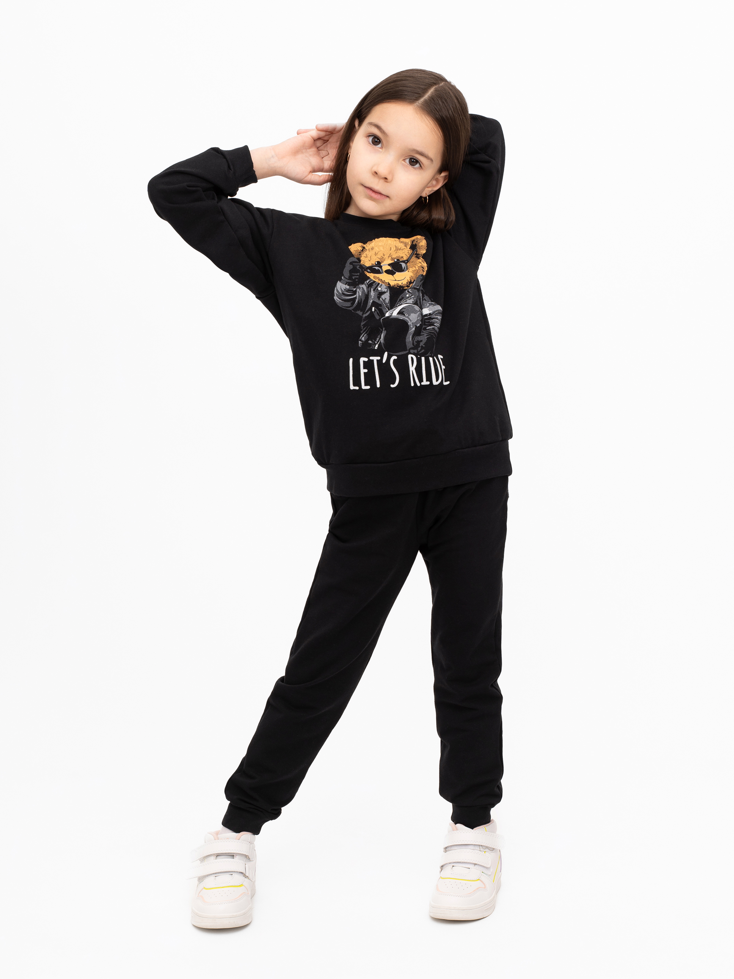 Костюм Утенок 7045г черный тедди байкер - фото 40