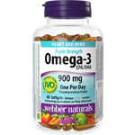 БАД Webber naturals Тройная сила Омега-3 900 мг 1974 мг 80 капсул