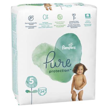 Подгузники Pampers Pure Protection 5 (11+ кг) 24 шт.