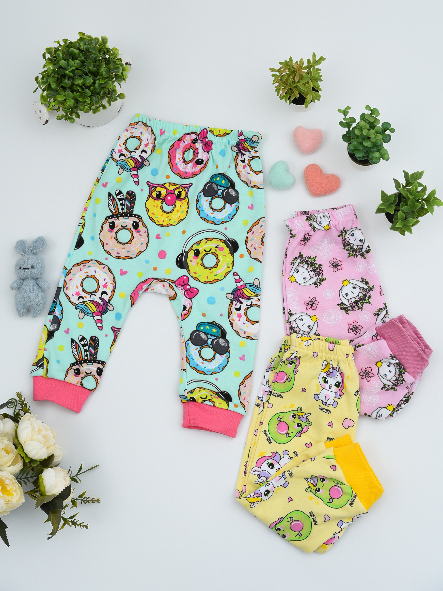Брюки 3 шт IVANOVO KIDS ПМ-008-1девочка - фото 5