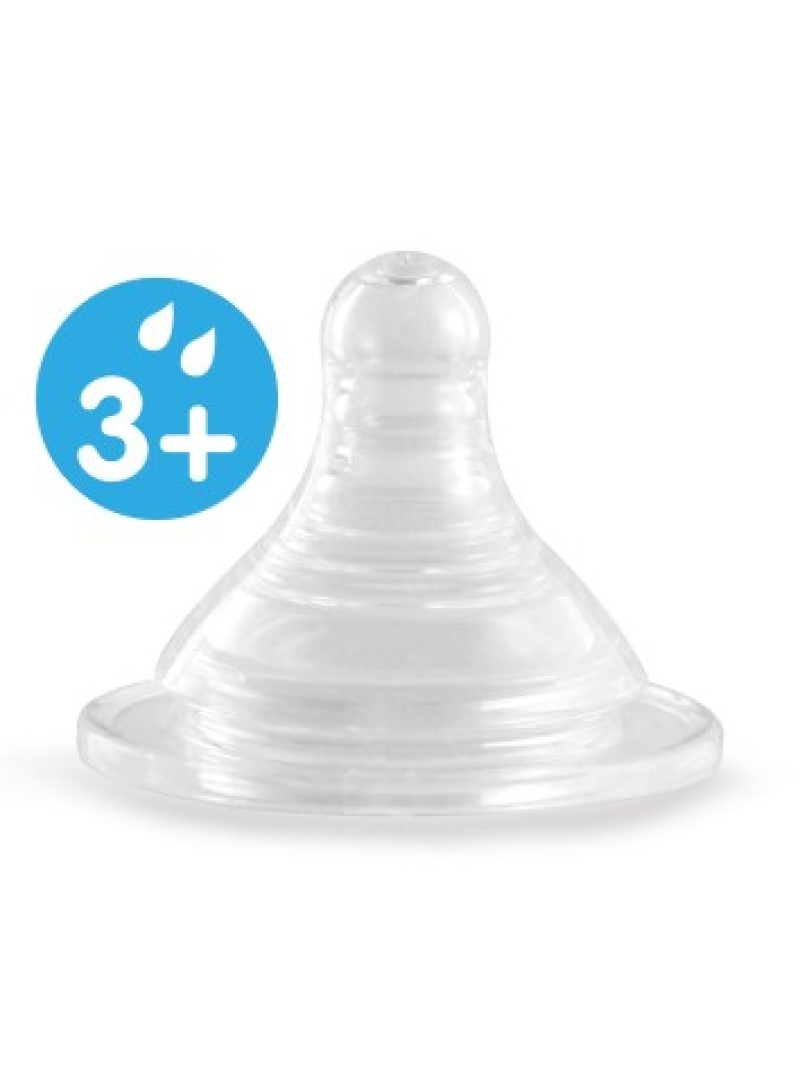 Соска для бутылочек с широким горлышком Ramili Baby BT100M средний поток (3+) - фото 1
