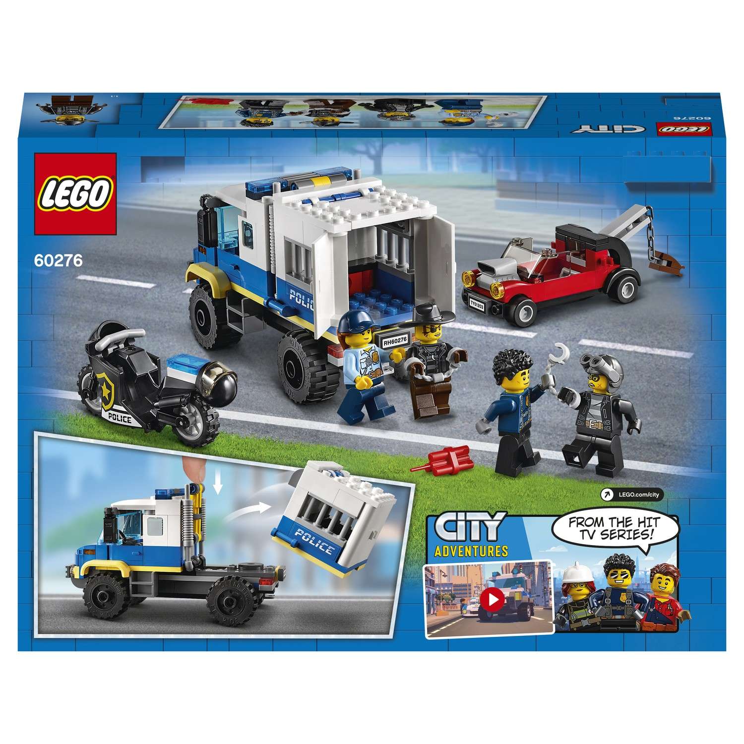 Конструктор LEGO City Police Prisoner Transport блочный - фото 3