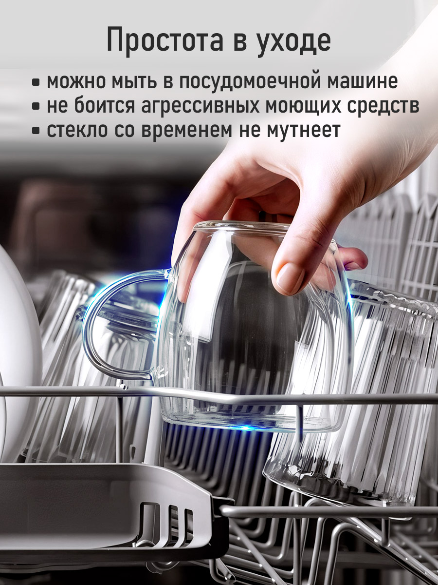 Прозрачные кружки MARTA MT-GD3907A - фото 8