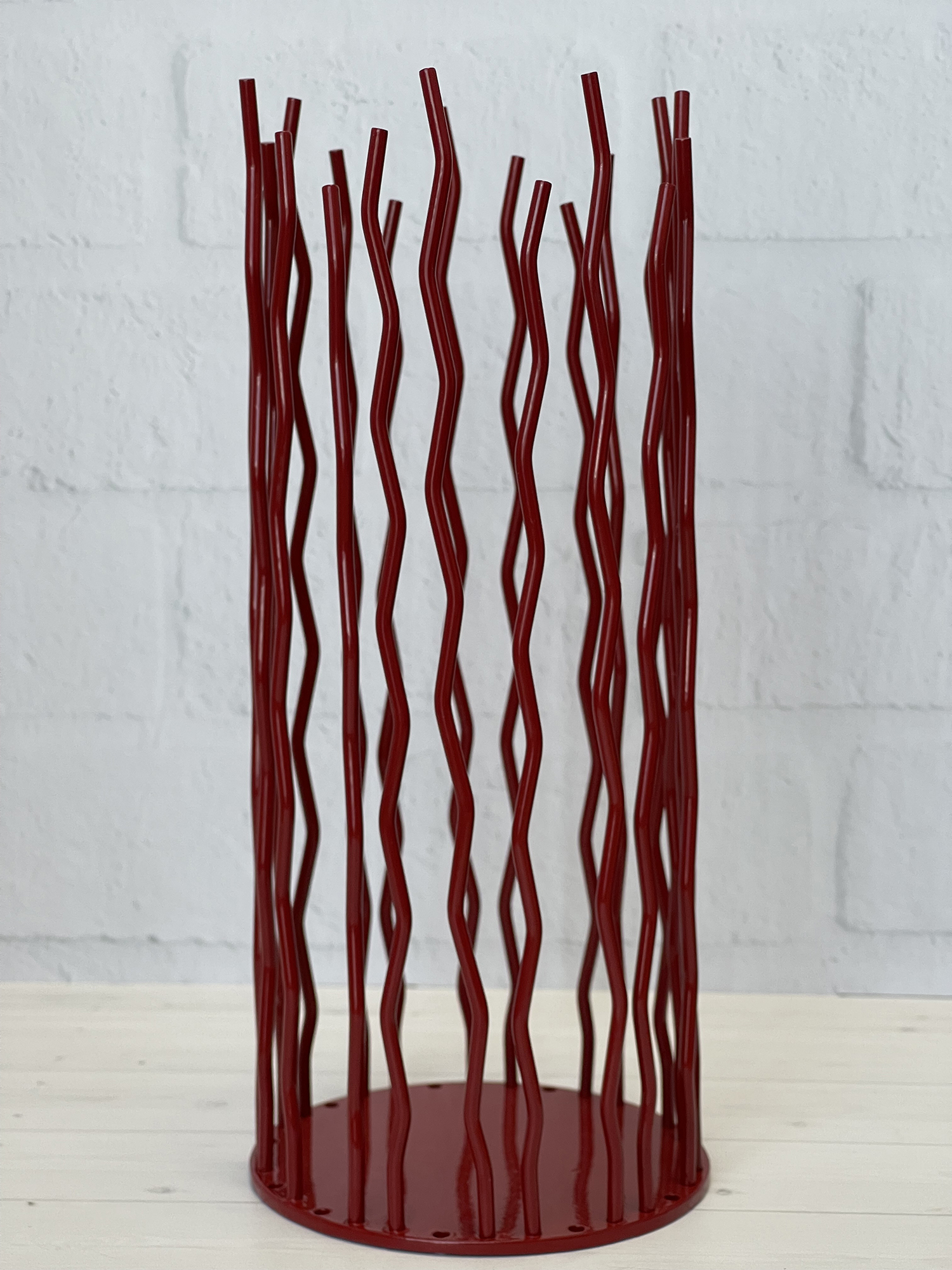 Подсвечник металлический Зонт Мастерская Уюта вишнёвый - фото 4