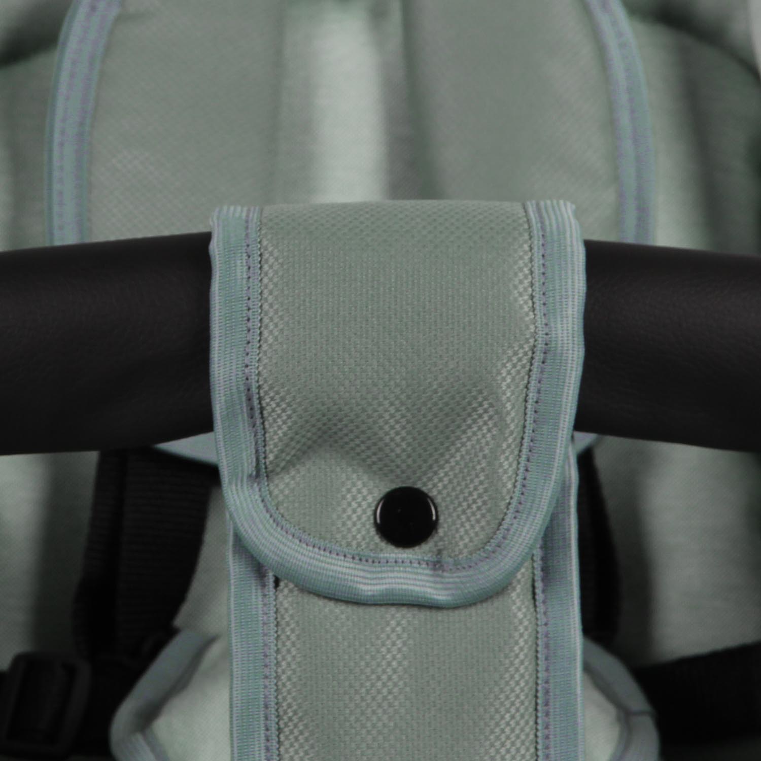 Коляска 2в1 Indigo Barbara Classic 02 шалфей - фото 24