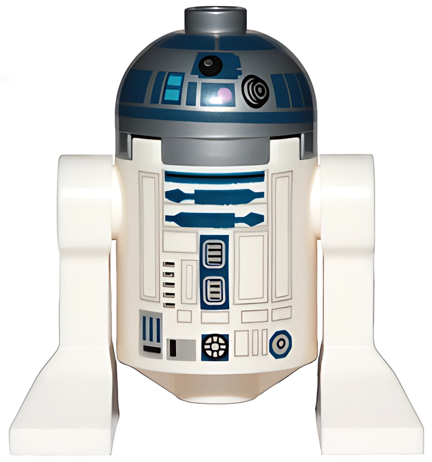 Изображение товара Минифигурка LEGO Star Wars R2-D2 с серебристой головой и розовыми точками Изображение товара Минифигурка LEGO Star Wars R2-D2 с серебристой головой и розовыми точками