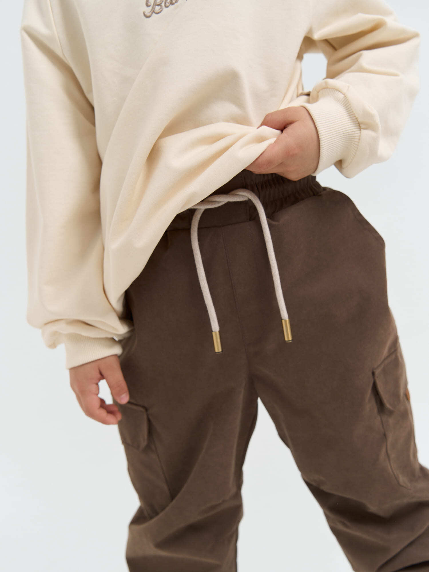 Брюки BUNGLY 1R7517/Кофе - фото 4