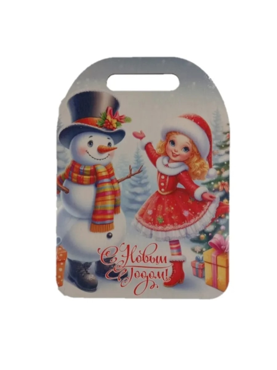 Доска сувенирная Задира разделочная новогодняя набор 4 шт - фото 5