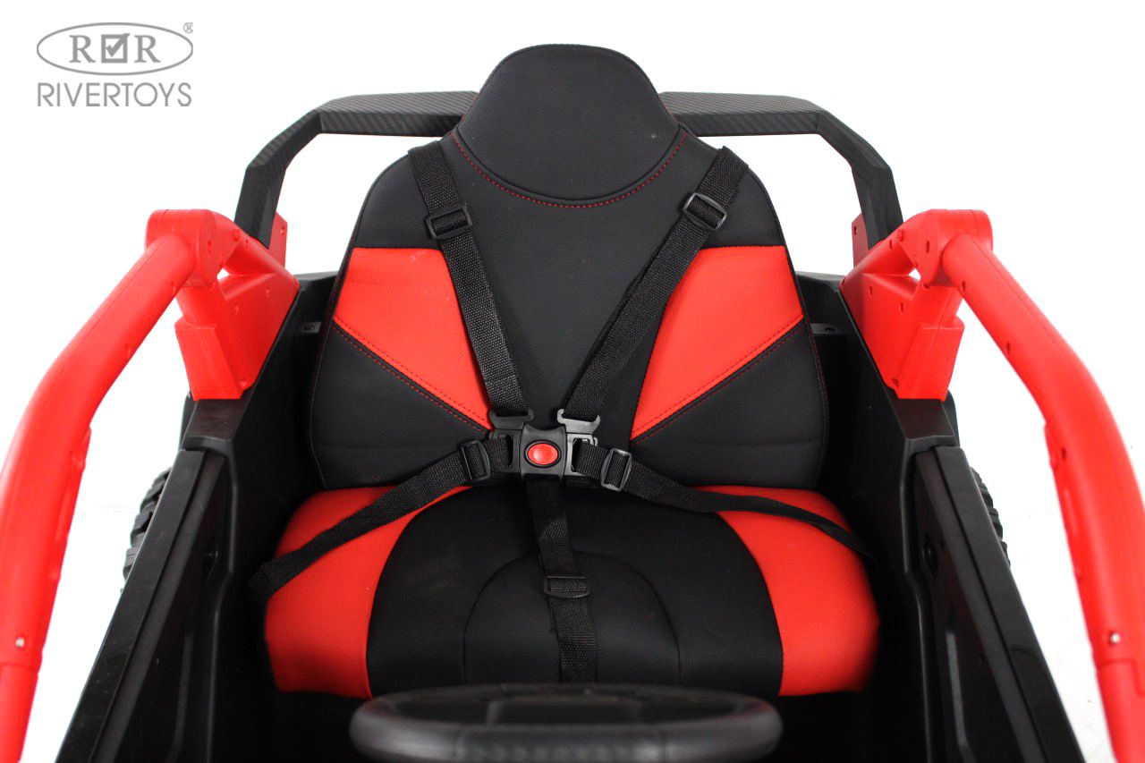 Электромобиль RIVERTOYS Z707ZZ-BLACK-RED С пультом ДУ - фото 11