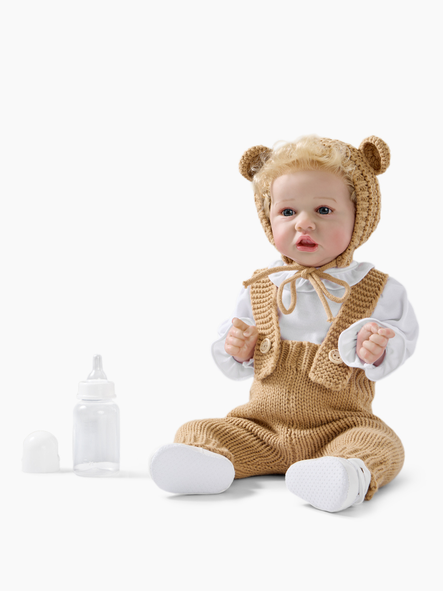 Кукла классическая Happy Baby Саша пупс высота 55 см 332015_beige - фото 4