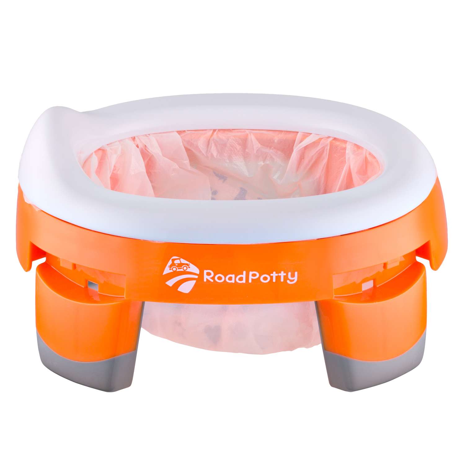 Горшок ROXY-KIDS RoadPotty дорожный Оранжевый HP-245R - фото 12