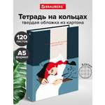 Тетрадь со сменным блоком Brauberg клетка 120 лист.