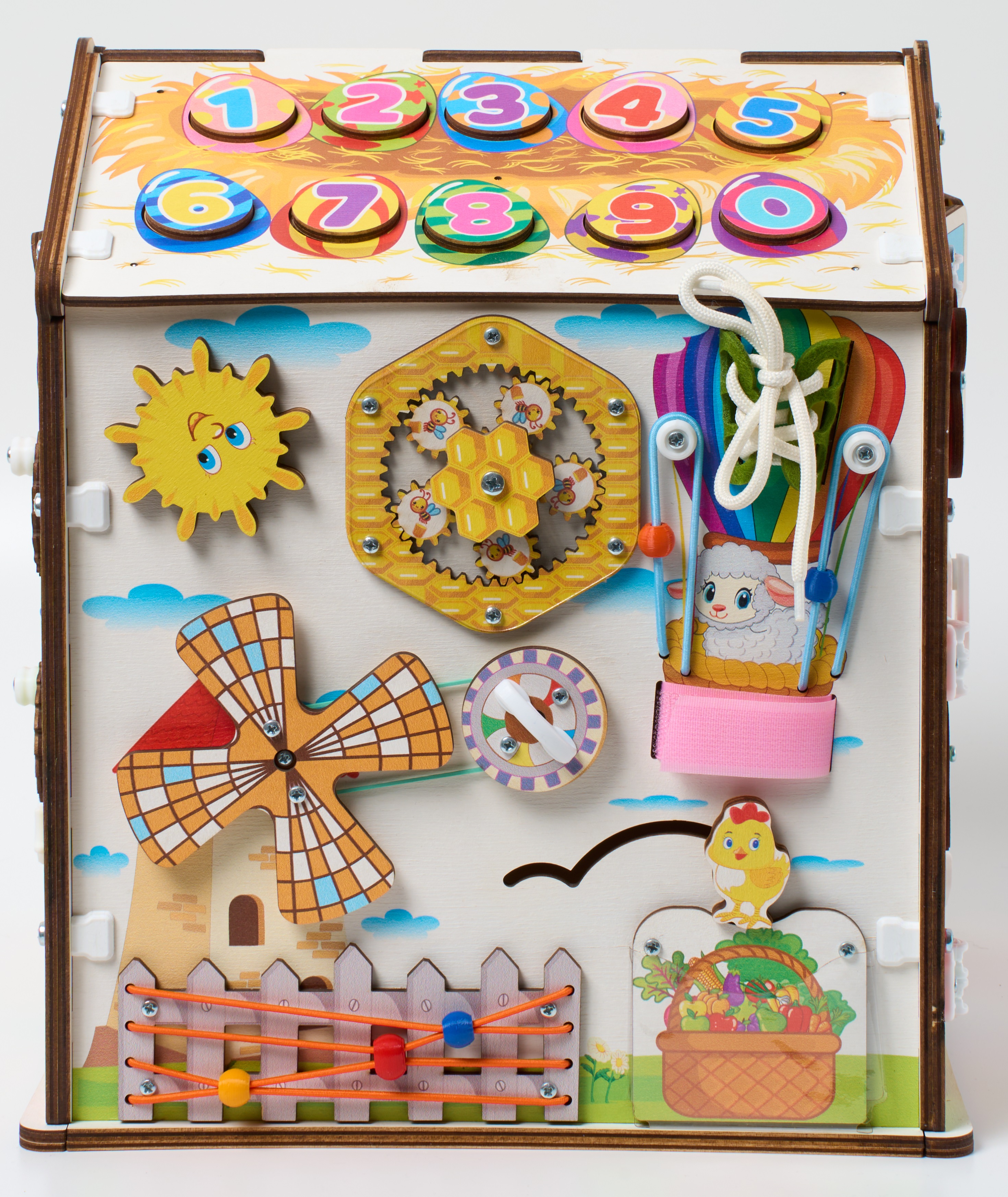 Игрушка MyKiddyQuest бизиборд Ферма - фото 5