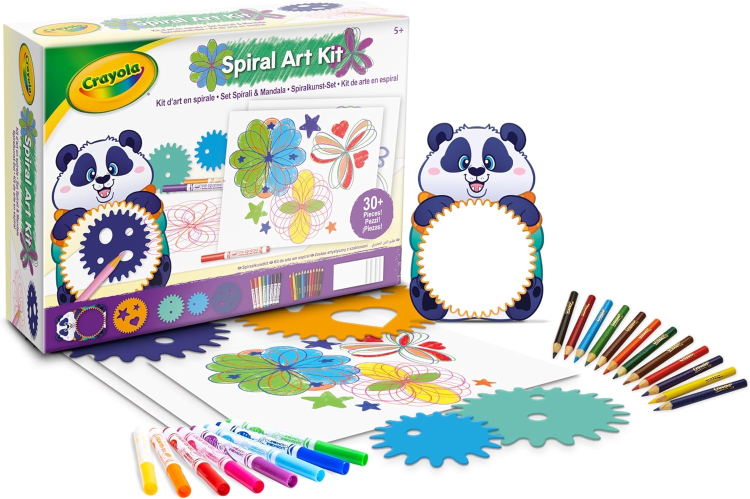 Творческий набор с трафаретами Crayola Рисуем мандалы - фото 1