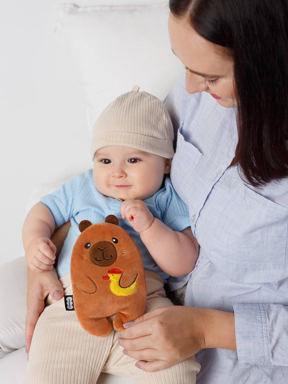 Мягкая игрушка Мякиши грелка с вишнёвыми косточками Капибара - фото 13