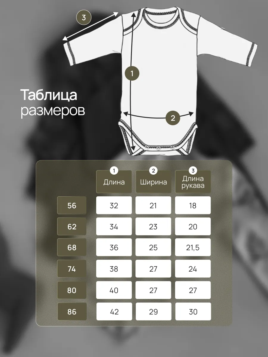 Боди 3 шт Супер Пупс нбр/3пр/боди/SK20хакилисточкиветочки - фото 5