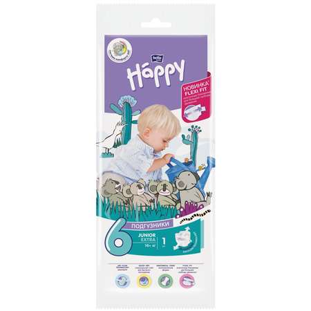 Подгузники Bella baby Happy 6 (16+ кг) 1 шт.