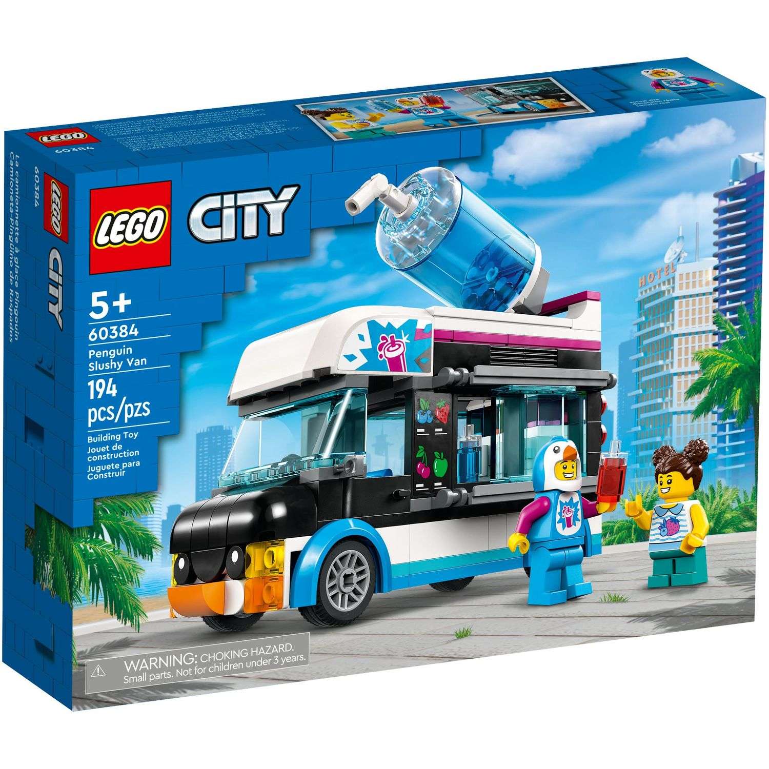 Конструктор LEGO City Фургон для шейков Пингвин блочный - фото 1