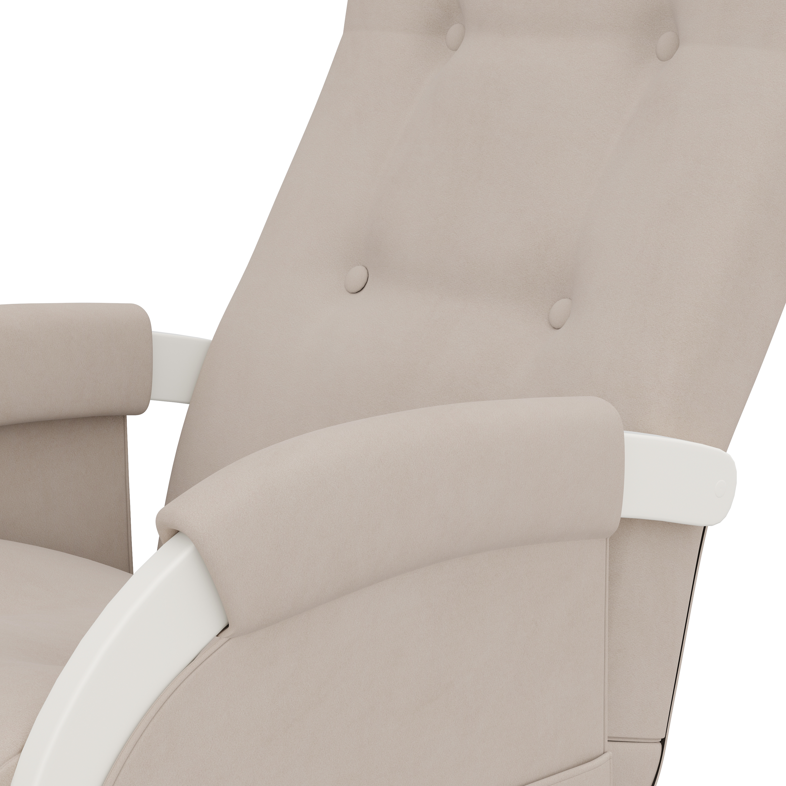 Кресло-качалка Leset Кресло для кормления Смайл Б02 бежевый - фото 6