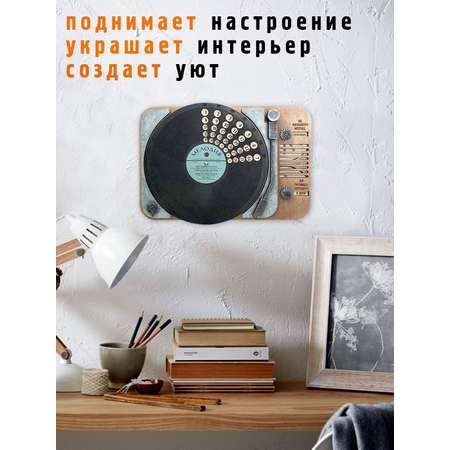 Вечный календарь деревянный настенный Бюро находок Вечный календарь деревянный настенный \"Грампластинка\", Бюро Находок