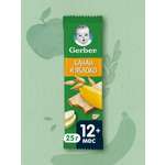 Батончик фруктово-злаковый Gerber банан и яблоко 25г с 12 месяцев