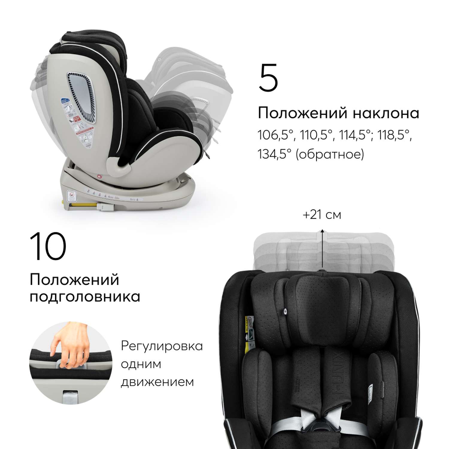 Автокресло Happy Baby I-Unix Isofix 0+/1/2/3 (0-36 кг) - фото 6