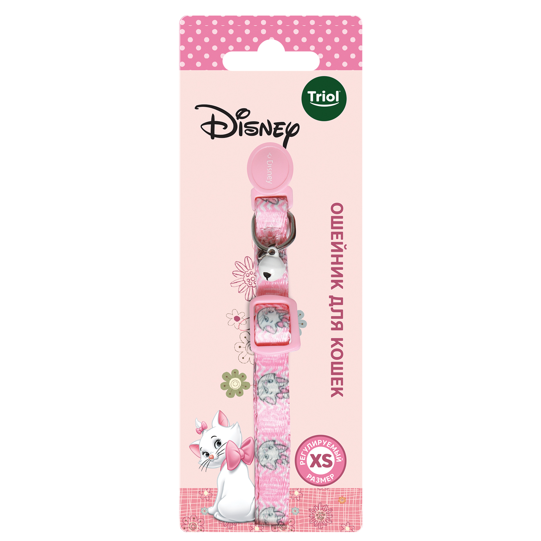 Ошейник для кошек Triol Disney Marie XS 18-27*1см Розовый - фото 2