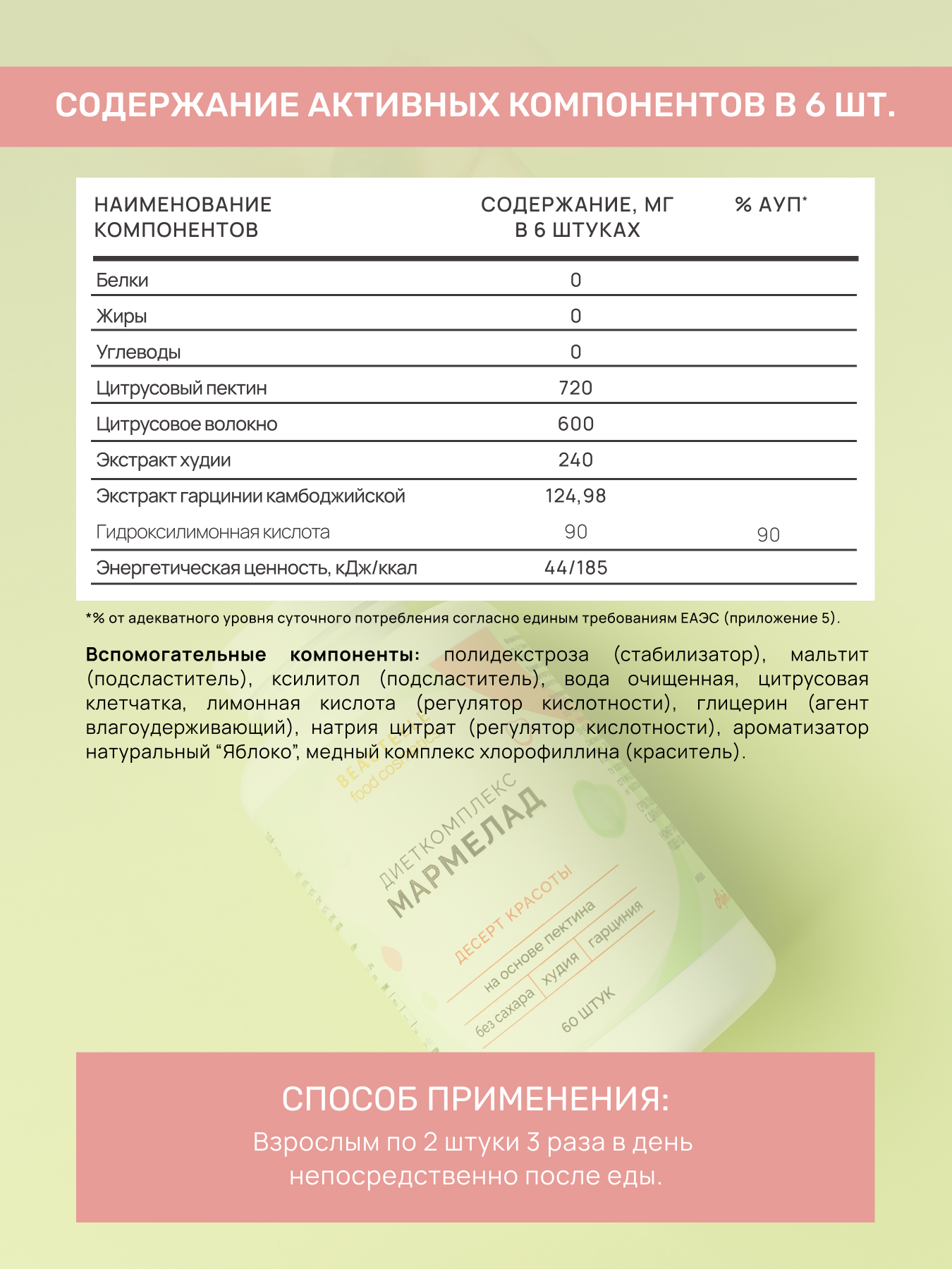 Мармелад Арт Лайф Диеткомплекс Для снижения аппетита - фото 4
