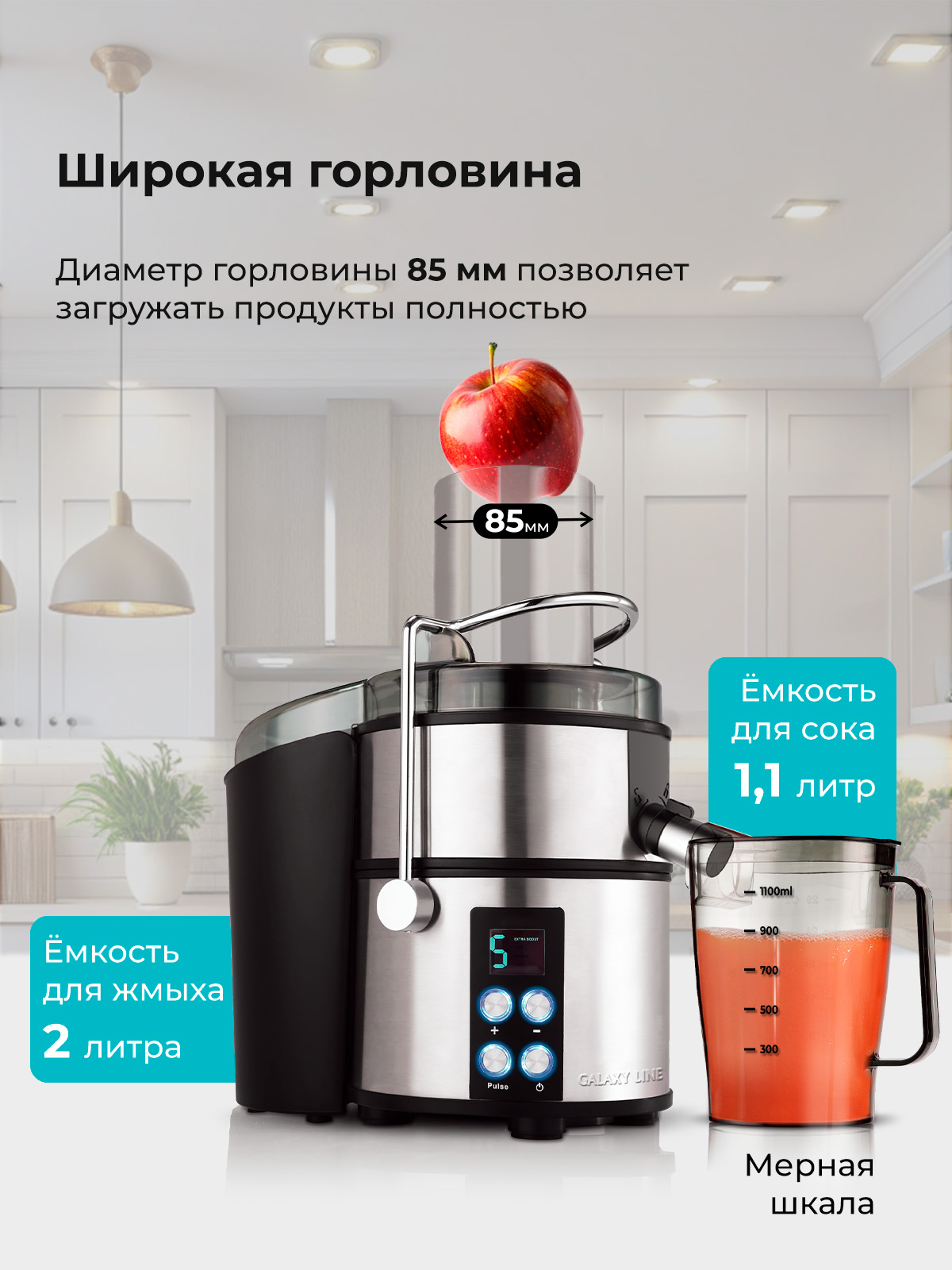 Соковыжималка Galaxy LINE GL0808 - фото 2