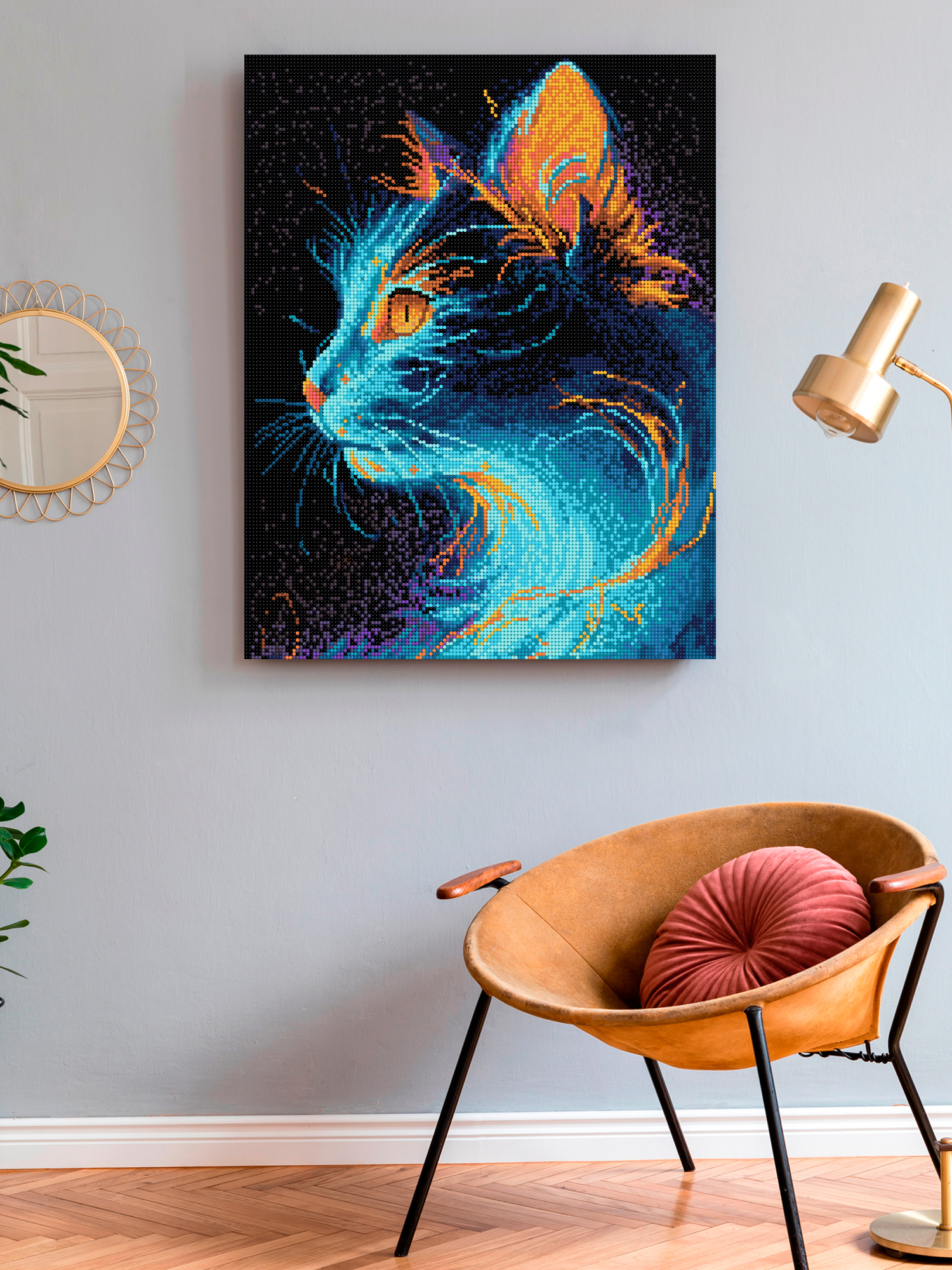 Алмазная мозаика Art on Canvas Магический кот в ассортименте - фото 3