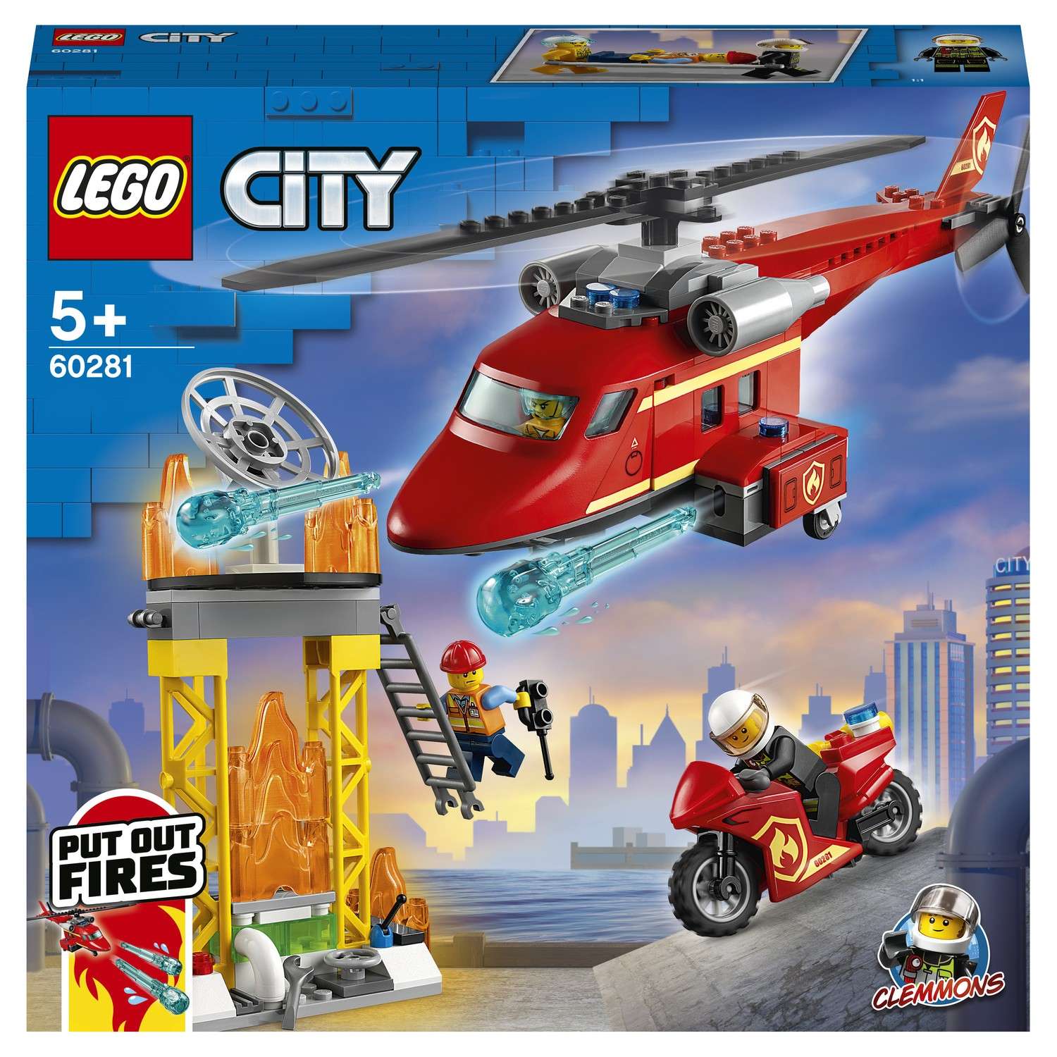 Конструктор LEGO City Fire Спасательный вертолёт блочный - фото 2