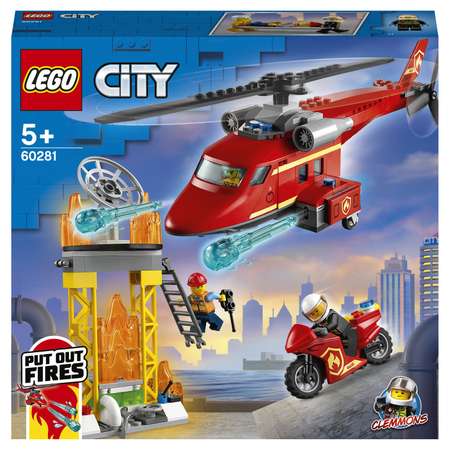 Конструктор LEGO City Fire Спасательный вертолёт блочный
