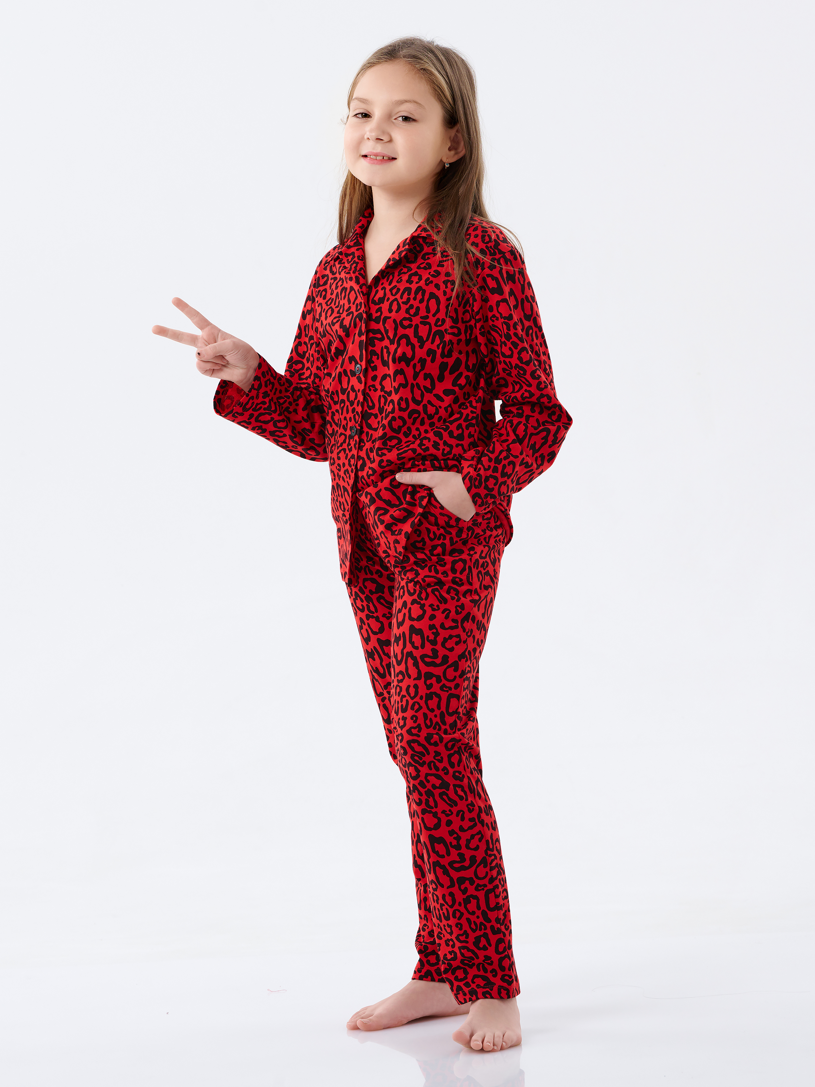 Пижама КрутышОк т-026 красный - фото 8