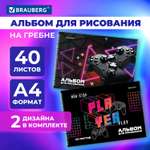 Альбом Brauberg А4 40 лист. 2 шт.