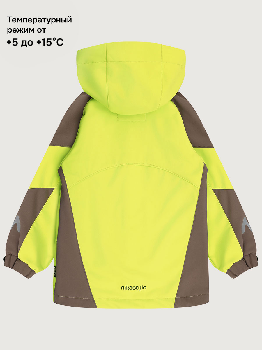 Ветровка NIKASTYLE 4л15526 лайм/кофе - фото 5