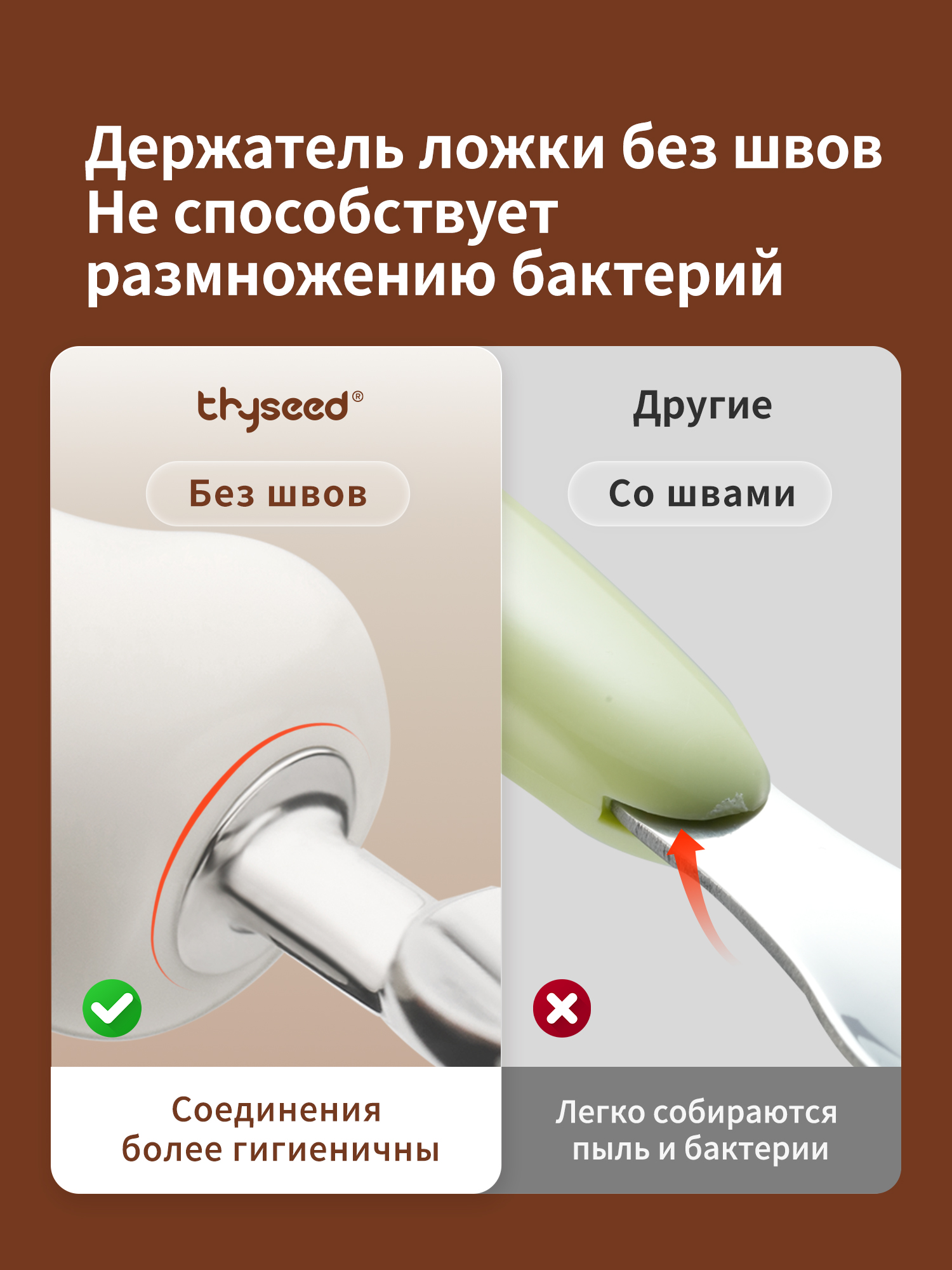 Набор детских столовых приборов thyseed оранжевый - фото 12
