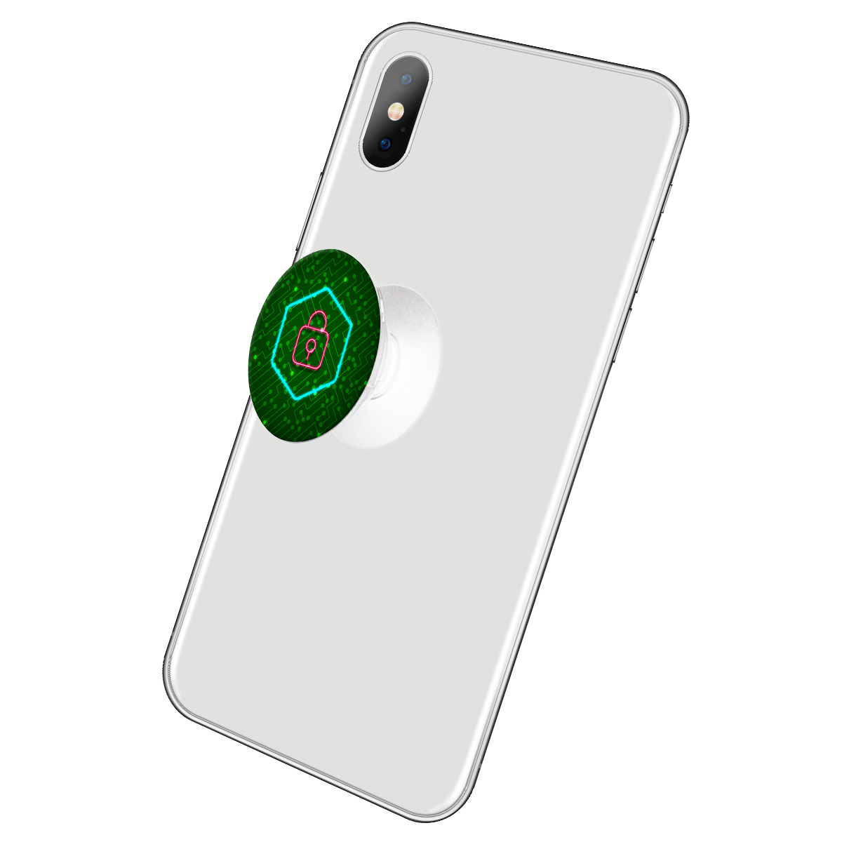 Держатель для телефона Krutoff Попсокет Кибер Кибербезопасность - фото 2