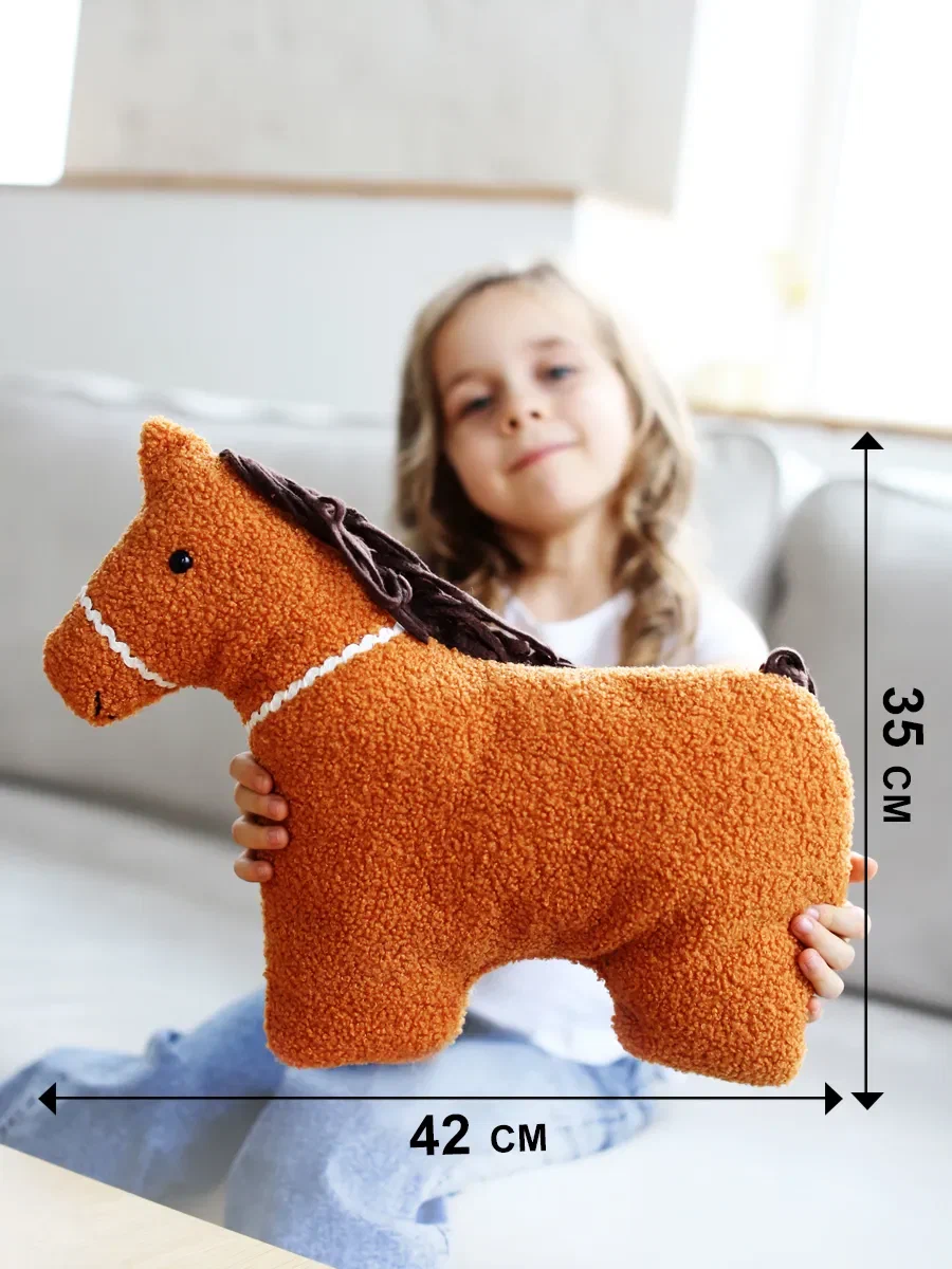 Набор для творчества HappyLine шитье подушка Лошадка - фото 5