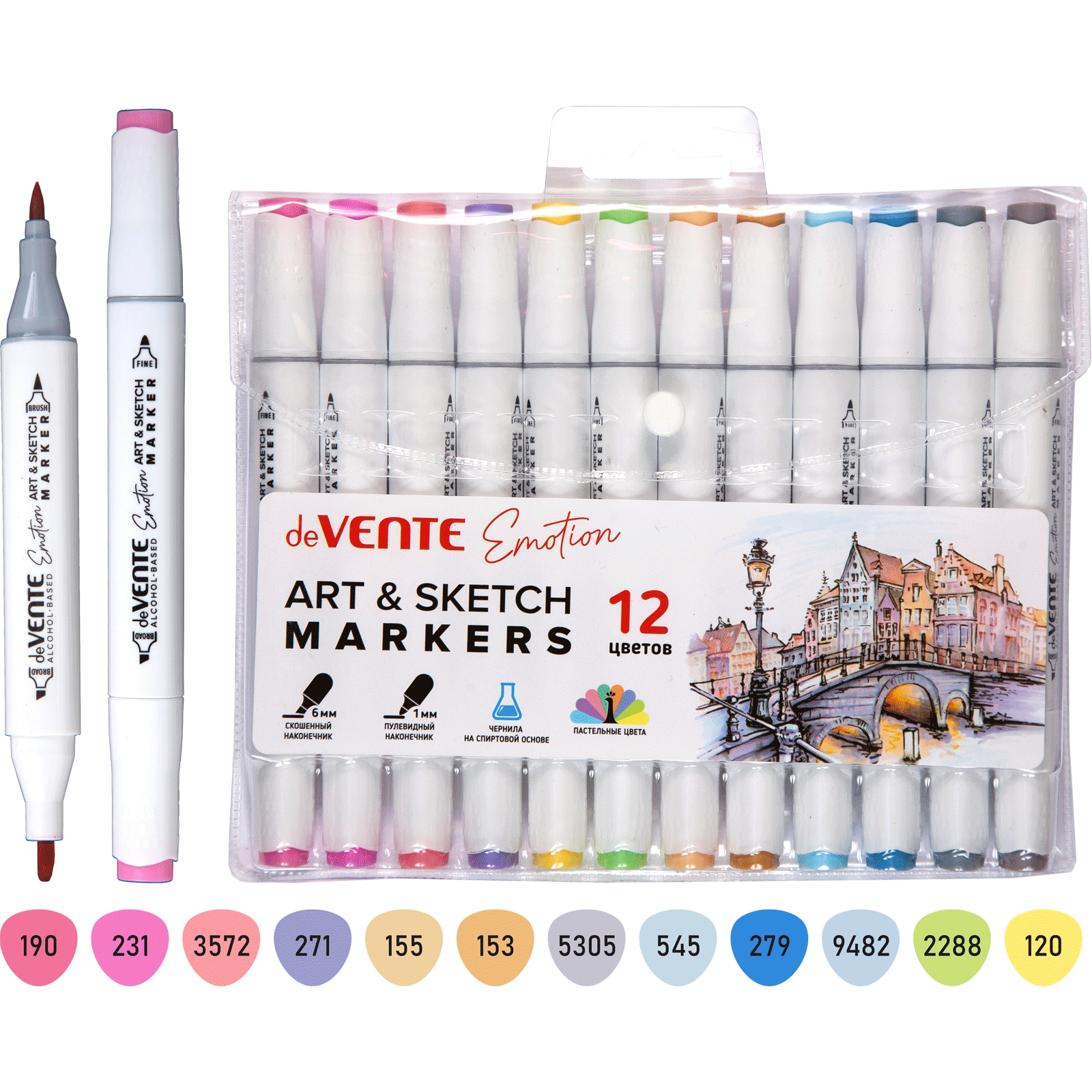 Маркеры deVENTE 12 шт. - фото 3