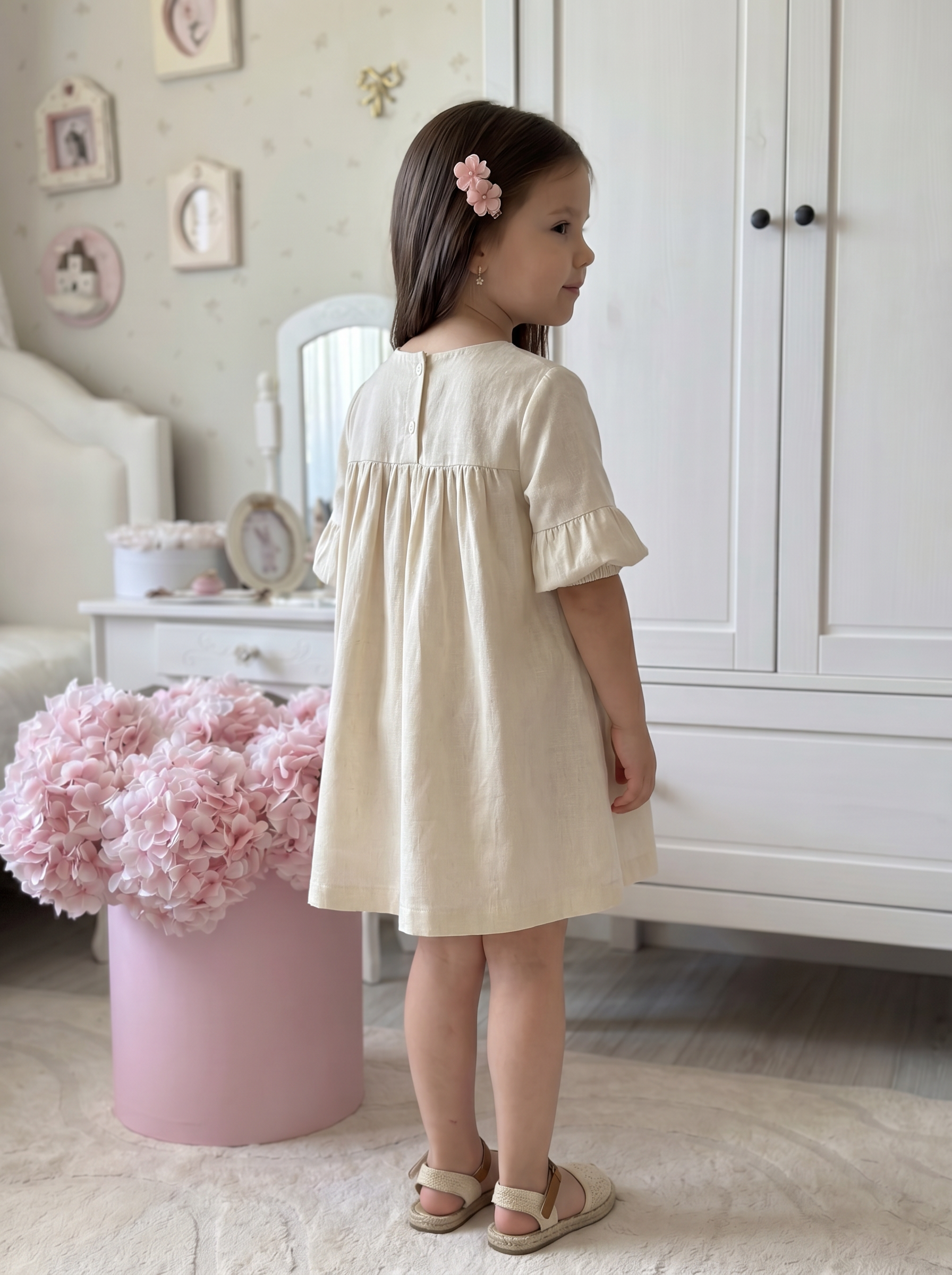 Платье Artcher kids Платье012Молочное_с_вышивкой - фото 4