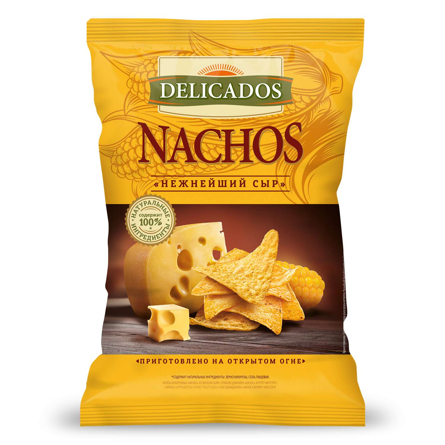 Чипсы кукурузные Delicados С нежнейшим сыром 150 гр - фото 1